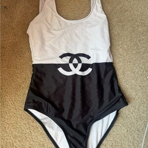 Black and white fashion one pieces